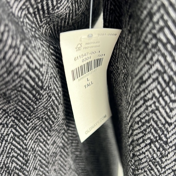 OLD NAVY Gray Herringbone Men’s Blazer NWT Size Large Tall - Picture 5 of 12